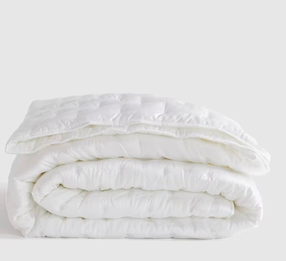NWOT Quince Organic Bamboo Dream Quilt  WHITE King Cal King NWOT